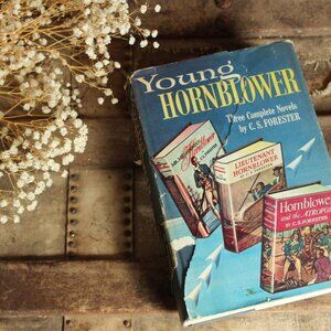 Vintage 1950s Book, "Young Hornblower", C.S. Forester, Three Complete Novels in